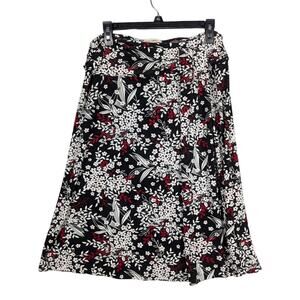 Y2k Susan Lawrence Skirt Womens Large Black Floral Fairy Whimsygoth Vintage Midi